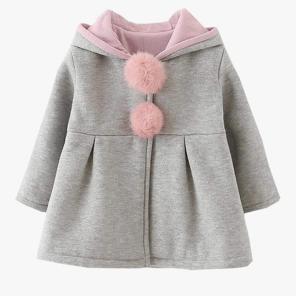 Gray and Pink Kids Coat